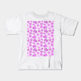 Watercolor branches pattern - magenta Kids T-Shirt